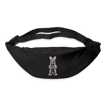 Cool Gamer Bunny With Sunglasses - Bum bag - black - Front