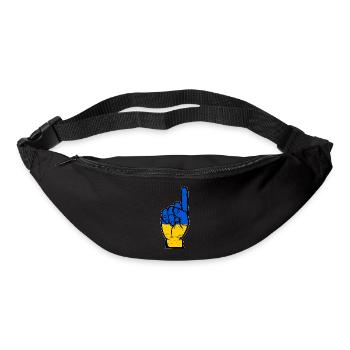 Ukraine Flagge Nummer 1 used - Gürteltasche - Schwarz - Vorne
