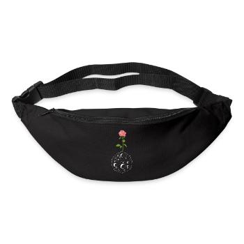 Die Blume und der weiße Planet - Gürteltasche - Schwarz - Vorne