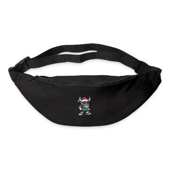 Noël viking Noël - Sac banane - noir - Devant