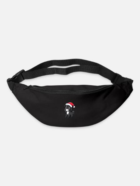 Pferd Weihnachten Christmas - Gürteltasche - Schwarz