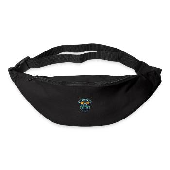 Mastiff Tête De Chien Cool - Sac banane - noir - Devant