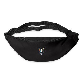 Border Collie Dog Head Cool - Bum bag - black - Front