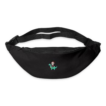 Dinosaurier brontosaurus Weihnachtsmann - Gürteltasche - Schwarz - Vorne