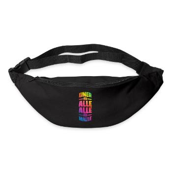 Malle all for a Mallorca saying - Bum bag - black - Front