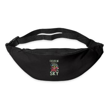 Excuse Me While I Kiss The Sky Funny Skydiver Sky - Gürteltasche - Schwarz - Vorne