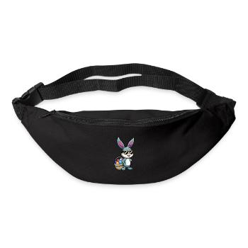 Happy Easter - Easter Bunny - Easter Egg - Gift - Bum bag - black - Front