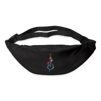 Graffiti Gitarre - Gürteltasche - Schwarz - Vorne