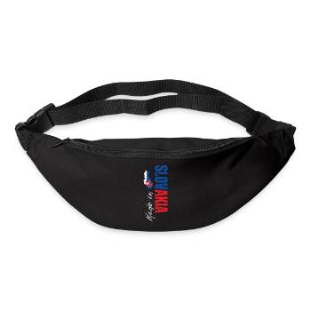 Made in Slovakia, vertical design - Bum bag - black - Front