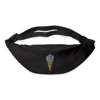 Glace Italienne labyrinthique (contours) - Bum bag - black - Front