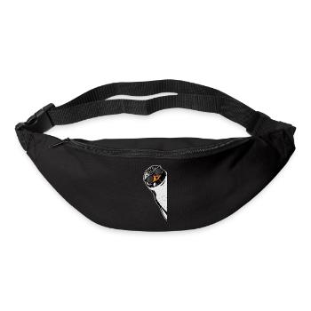 Pingouin avec lunettes de soleil - Sac banane - noir - Devant