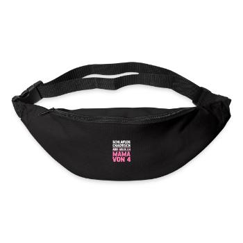 Mom of 4 children - Bum bag - black - Front
