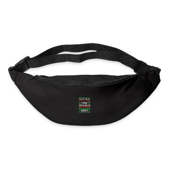 Weihnachtsmann Weihnachten Hässliche Weihnachten - Gürteltasche - Schwarz - Vorne