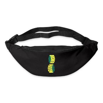 Bremerhaven Germany City Skyline Font Colorful - Bum bag - black - Front