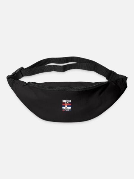 Serbe Serbe Serbie - Sac banane - noir