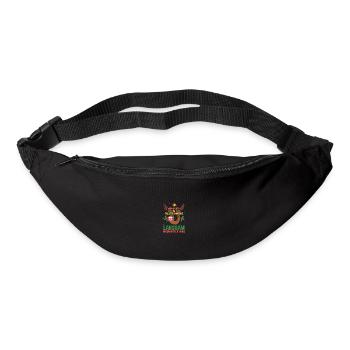 Weihnachtsmann Weihnachtsfest Faultier - Gürteltasche - Schwarz - Vorne