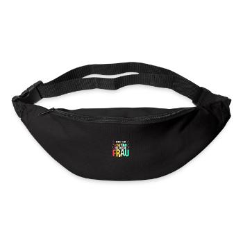 Jecken Fasching Karneval - Gürteltasche - Schwarz - Vorne