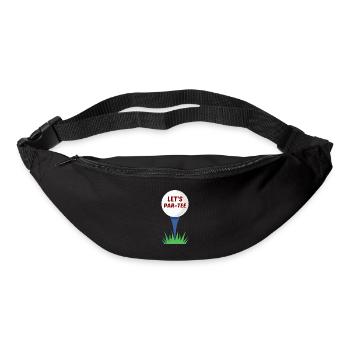 Let's Par-Tee | Golf Pun - Bum bag - black - Front