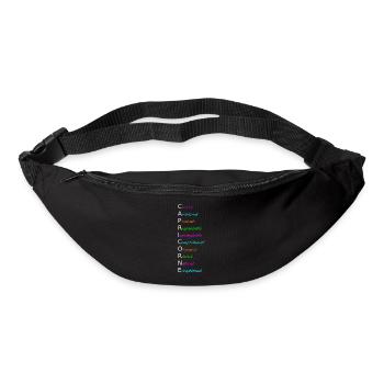 CAPRICORNE Créatif Ambitieux Prudent Responsable - Sac banane - noir - Devant
