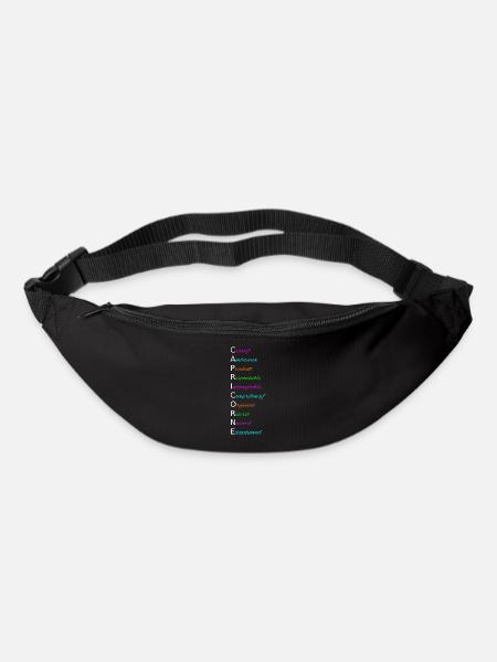 CAPRICORNE Créatif Ambitieux Prudent Responsable - Sac banane - noir