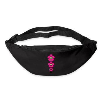 Three Flowers - Gürteltasche - Schwarz - Vorne