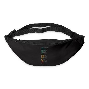THINK POSITIVE - Bum bag - black - Front