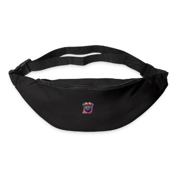 Pug colorful - Bum bag - black - Front