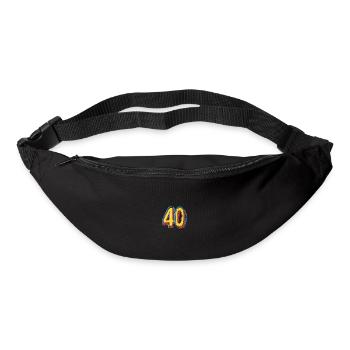40 Zahl symbol - Gürteltasche - Schwarz - Vorne