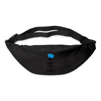 Cook with Moustache - Sac banane - noir - Devant