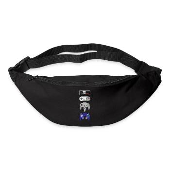 Retro Gaming Controller Konsole Gamepad Gamer - Gürteltasche - Schwarz - Vorne