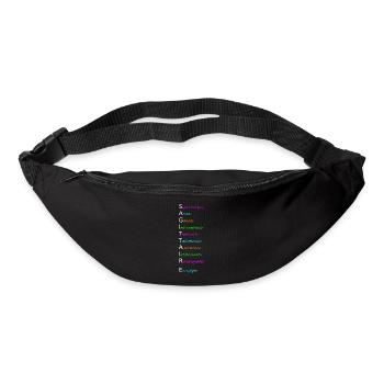 SAGITTAIRE Sympathique Active Géniale Indépendante - Sac banane - noir - Devant