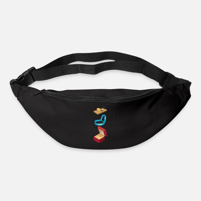 moderne Falle - Gürteltasche - Schwarz