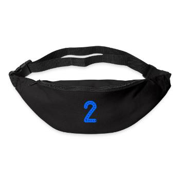 2 JAHRE. 2. JAHRESTAG. GEBURTSTAG 2 JAHRE. 2 - Gürteltasche - Schwarz - Vorne