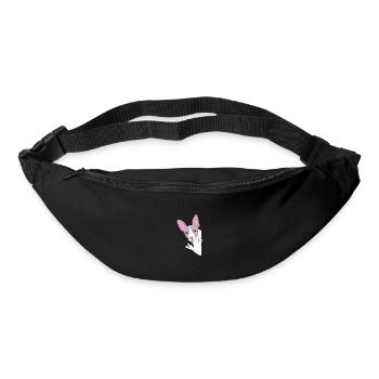 Rat Terrier - Gürteltasche - Schwarz - Vorne