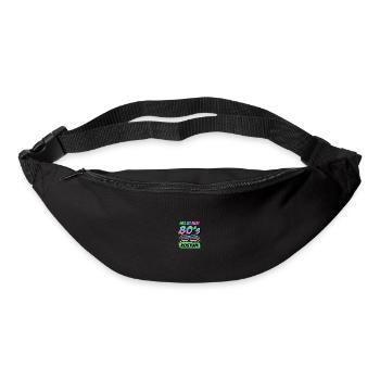 80er jahre Pary Mottoparty 80s Outfit - Gürteltasche - Schwarz - Vorne