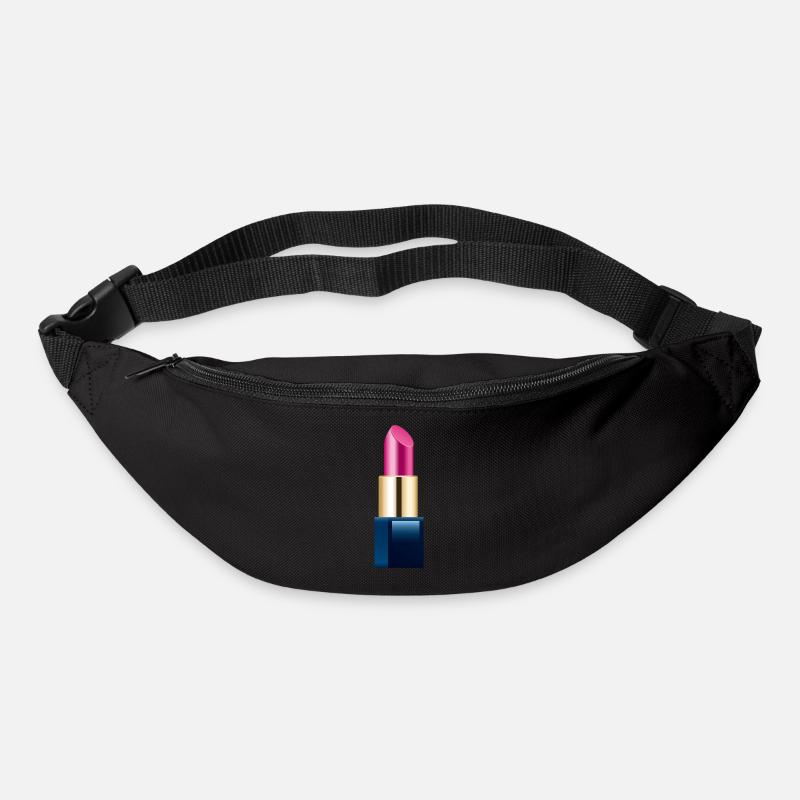 Smiley Lipstick - Gürteltasche - Schwarz