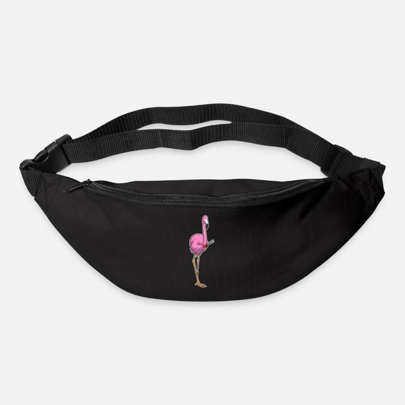 Flamingo Friseur Haarklammer - Gürteltasche - Schwarz