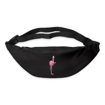 Flamingo Coiffeur Pince à cheveux - Sac banane - noir - Devant