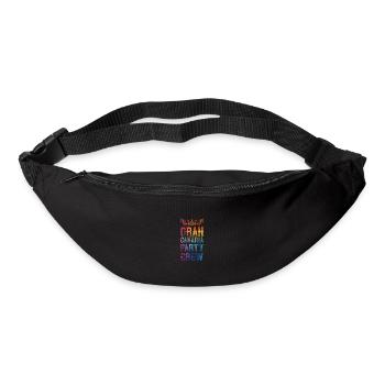 Dicton de l’équipe de fête de Gran Canaria - Sac banane - noir - Devant