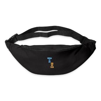 Informatiker Programmierer Admin Nerd Geschenk - Gürteltasche - Schwarz - Vorne