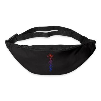 Aesculapius red-blue | Rod of Asclepius red-blue - Bum bag - black - Front