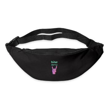 böse alte frau Spruch Geschenk - Gürteltasche - Schwarz - Vorne