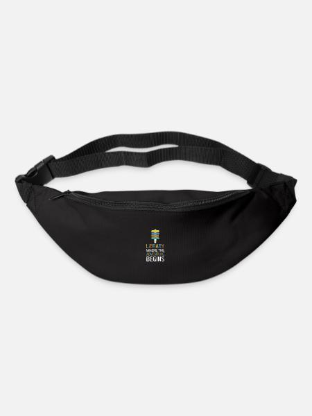 Adventure Begins At Your Library - Gürteltasche - Schwarz