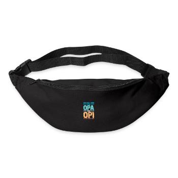 J’ai deux titres : Papi et Maman - Sac banane - noir - Devant