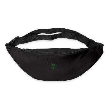 Für ein besseres Katzenleben arbeite ich! - Gürteltasche - Schwarz - Vorne
