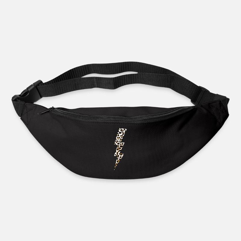 Leoparden Blitz - Gürteltasche - Schwarz