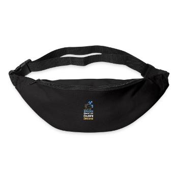 Rollstuhl Behinderung Handicap Rollstuhlfahrer - Gürteltasche - Schwarz - Vorne