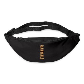 Der Beste Anwalt - Silver Mit Spruch T-Shirt - Gürteltasche - Schwarz - Vorne