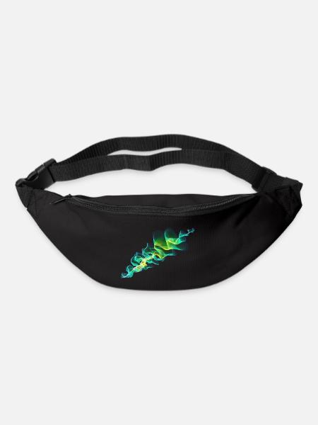 grüne Welle - Gürteltasche - Schwarz