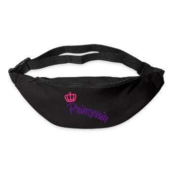 Conception drôle pour une petite princesse - Sac banane - noir - Devant
